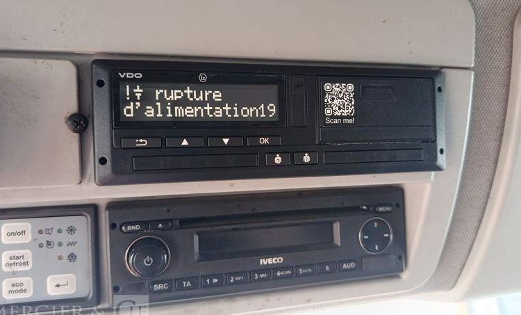 IVECO EURO CARGO 160-210 EN DESIGNATION – GAZ – 161059 KMS BLANC ET-704-WB