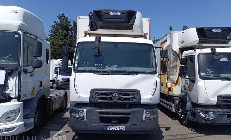RENAULT D19 AVEC GROUPE FROID CARRIER EN DESIGNATION – DIESEL – 695786 KMS BLANC EV-967-AC
