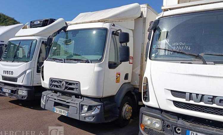 RENAULT PORTEUR D12 AVEC HAYON EN DESIGNATION – PTAC : 11,99 TONNES – DIESEL – 290210 KM BLANC FA-388-PD