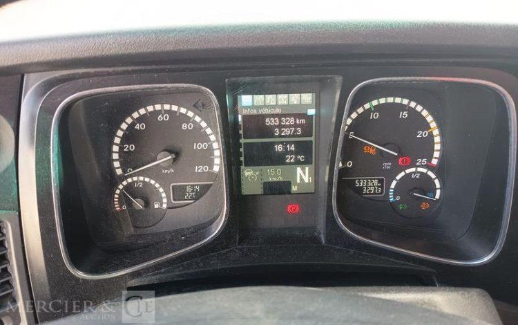 MERCEDES ACTROS 1846 PORTE VOITURE PTAC : 19 TONNES –  DIESEL – 533328 KMS – ANNEE 2018 VIOLET FA-410-WR