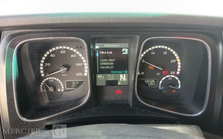 MERCEDES ACTROS 1846 PORTE VOITURE PTAC : 19 TONNES –  DIESEL – 533328 KMS – ANNEE 2018 VIOLET FA-410-WR