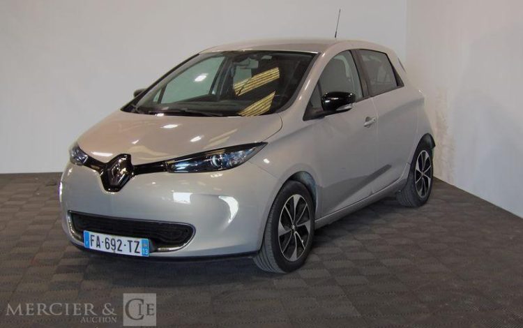 RENAULT ZOE R90 ZE 90 40KWH ACHAT-INTEGRAL CHARGE-NORMALE INTENS BVA GRIS FA-692-TZ