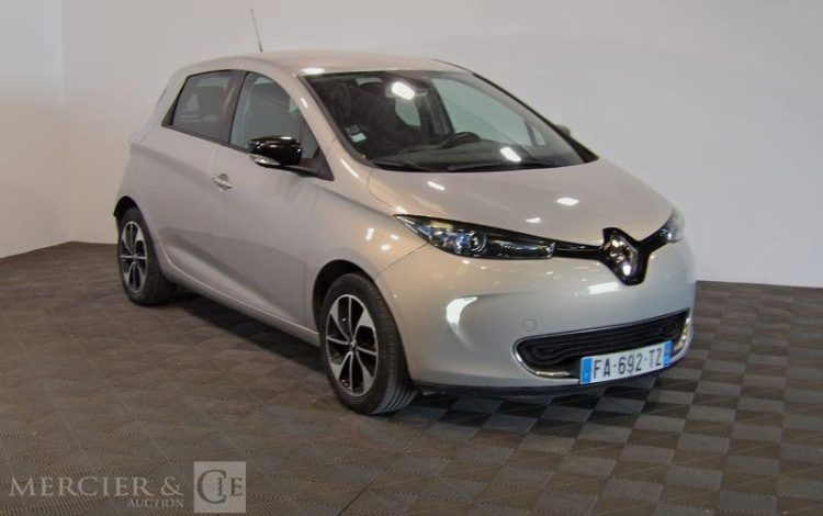 RENAULT ZOE R90 ZE 90 40KWH ACHAT-INTEGRAL CHARGE-NORMALE INTENS BVA GRIS FA-692-TZ