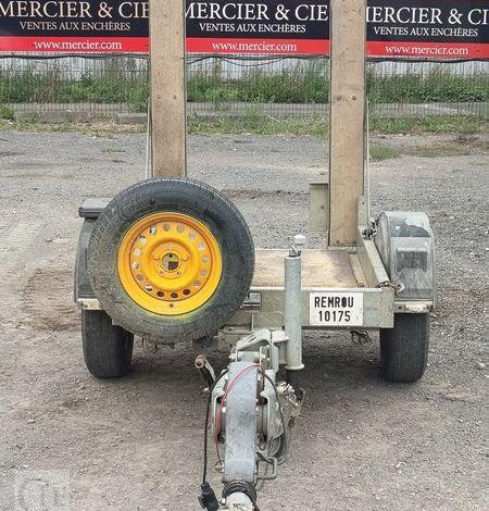 HUBIERE REMORQUE PORTE ROULANT 1 ESSIEU – PTAC : 1,3 TONNE – ANNEE 2019  FD-333-MP