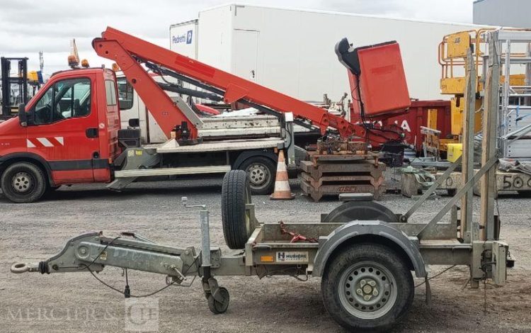 HUBIERE REMORQUE PORTE ROULANT 1 ESSIEU – PTAC : 1,3 TONNE – ANNEE 2019  FD-333-MP