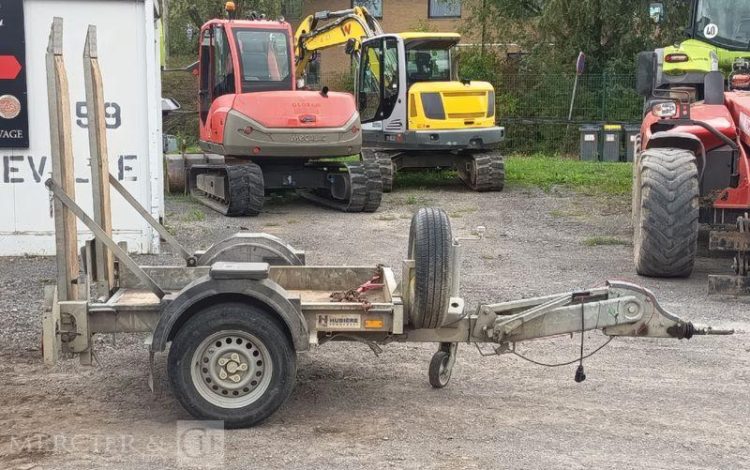 HUBIERE REMORQUE PORTE ROULANT 1 ESSIEU – PTAC : 1,3 TONNE – ANNEE 2019  FD-333-MP