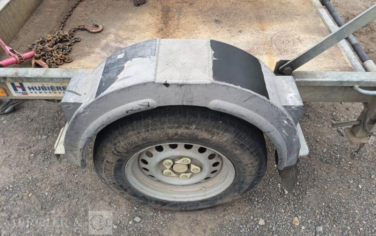 HUBIERE REMORQUE PORTE ROULANT 1 ESSIEU – PTAC : 1,3 TONNE – ANNEE 2019  FD-333-MP