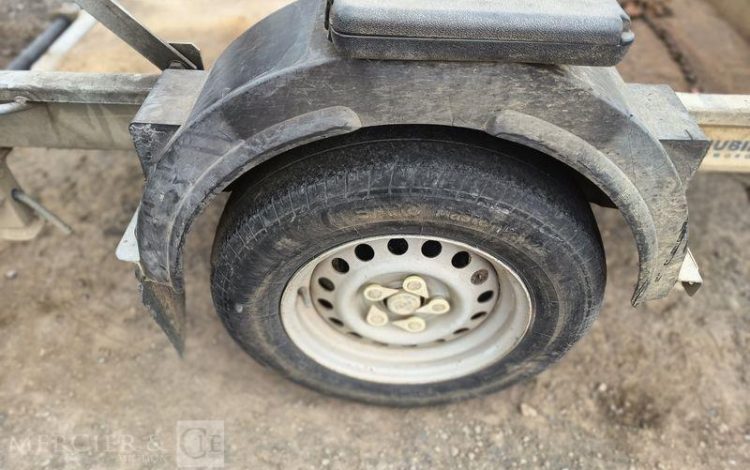 HUBIERE REMORQUE PORTE ROULANT 1 ESSIEU – PTAC : 1,3 TONNE – ANNEE 2019  FD-333-MP