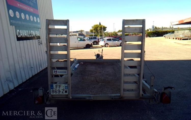 HUBIERE REMORQUE PORTE-ENGIN CU 2T8  FF-869-ZW