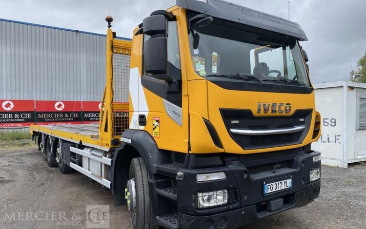 IVECO PORTEUR PORTE ENGINS STRALIS 420 DIESEL – PTAC : 32,25 T -282718 KMS – AN 2019  FG-317-YL