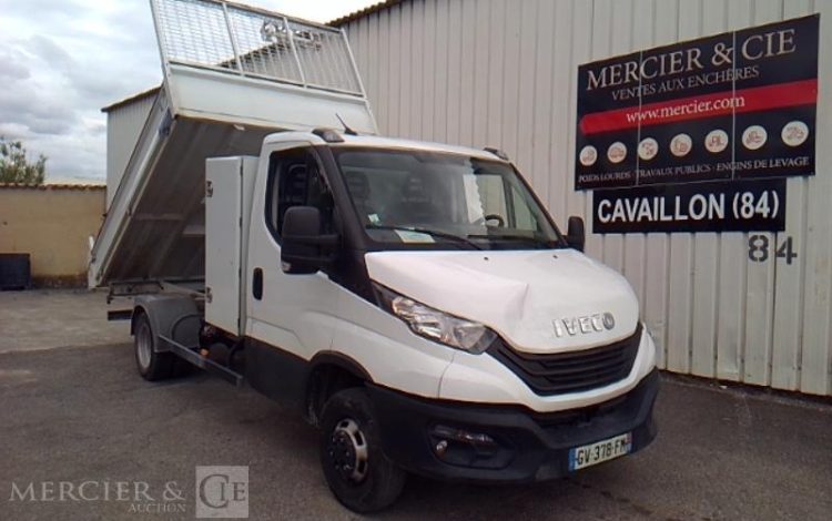 IVECO DAILY 35-160 BENNE SIMPLE CABINE COFFRE BLANC GV-378-FM