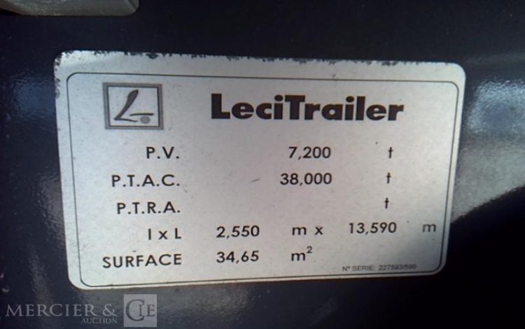 LECITRAILER SREM  GX-722-HH