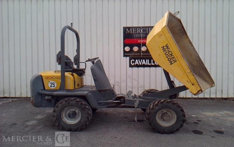 WACKER NEUSON DUMPER 3001 S GYRABENNE – 3T – 3208H – AN2015  GYR747003