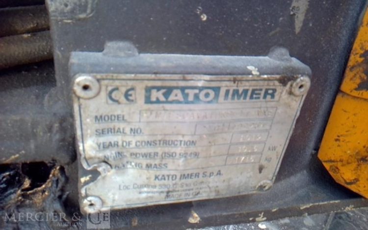 GENERIQUE MINI-PELLE KATO IMER 17VXE – 3 GODETS – 1T7 – 2357H – AN2019  PEL748504