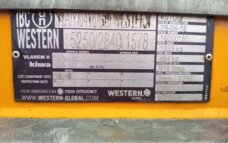 CUVE FUEL 970L DISTRI PALLETISABLE  TAN010550
