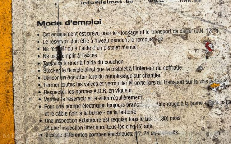 WESTERN CUVE A FIOUL SUR SKID AVEC PASSAGE DE FOURCHES – CAPACITE 2000 LITRES  TAN748207
