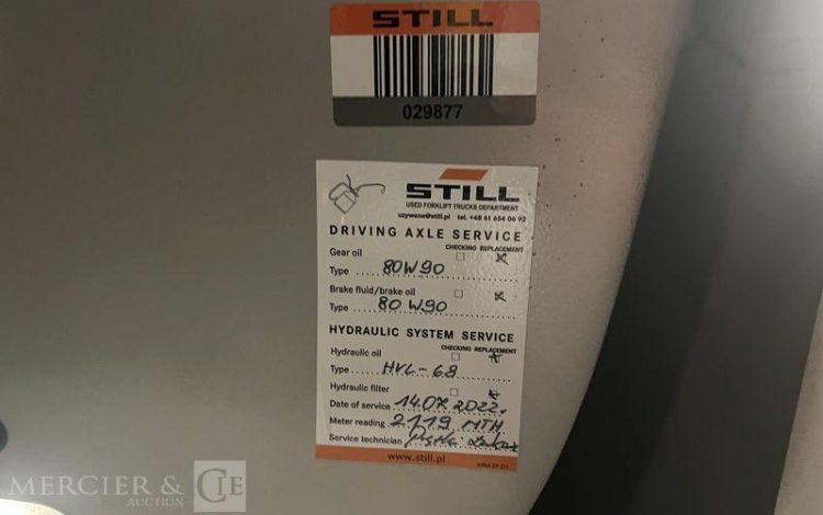 STILL CHARIOT ELEVATEUR RX ORA 100.039