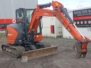KUBOTA MINIPELLE U50-5 LUXE SUR CHENILLES DIESEL 5T – 2039 HEURES – ANNEE 2022  12190