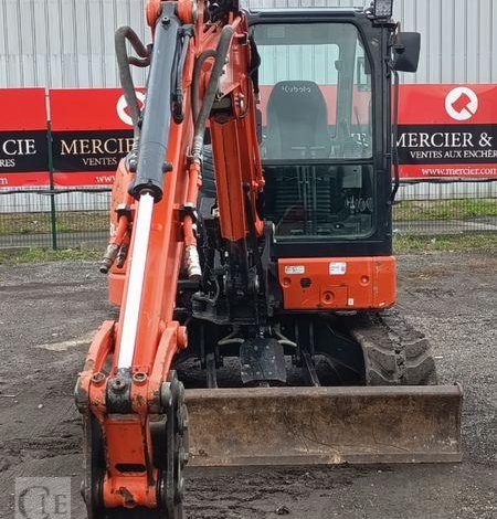 KUBOTA MINIPELLE U50-5 LUXE SUR CHENILLES DIESEL 5T – 2039 HEURES – ANNEE 2022  12190