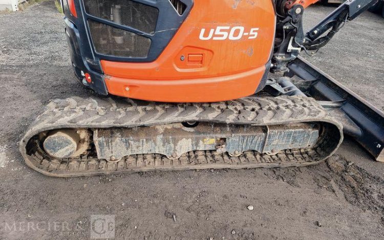 KUBOTA MINIPELLE U50-5 LUXE SUR CHENILLES DIESEL 5T – 2039 HEURES – ANNEE 2022  12190