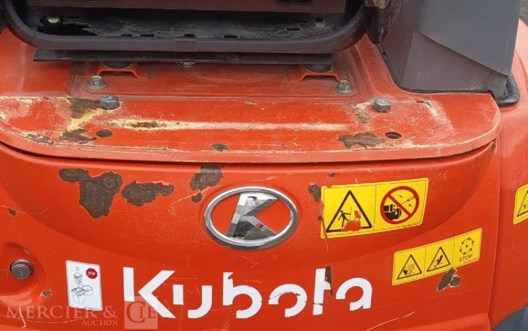 KUBOTA MINIPELLE U17-3x LUXE SUR CHENILLES A VOIE VARIABLE DIESEL 1,7T -1532H – AN 2023  12824