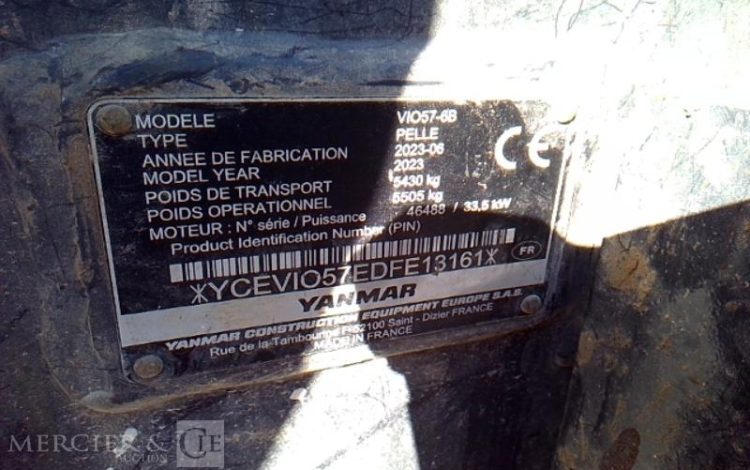 YANMAR MINI PELLE DIESEL VI057  13161