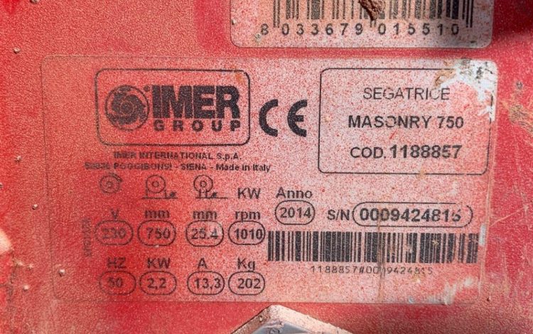 IMER MASONRY 750  32MAM92026