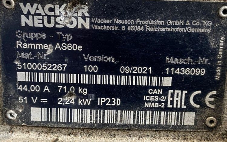 WACKER NEUSON   98MAM92026