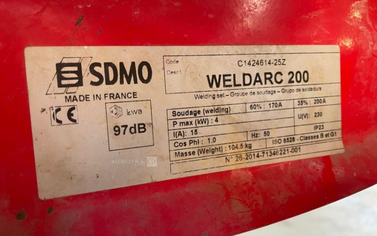 SDMO WELDARC200  113MAM9