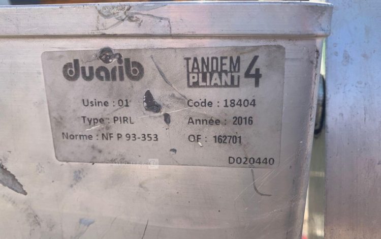 DUARIB TANDEM PLIANT 4  65MAM92026