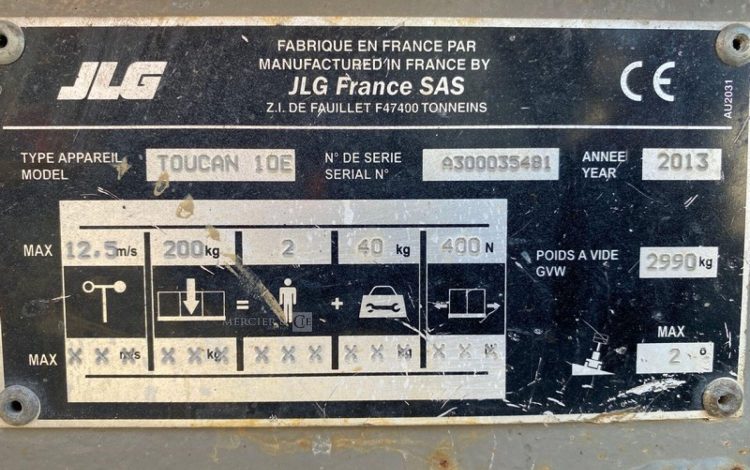 JLG TOUCAN 10E  136161