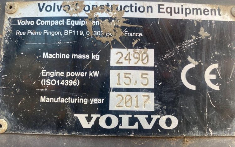VOLVO ECR25D  PEL010479