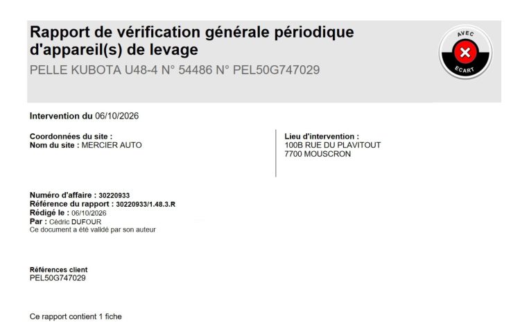 KUBOTA U48-4  PEL747029