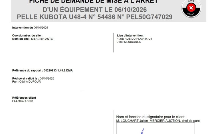 KUBOTA U48-4  PEL747029