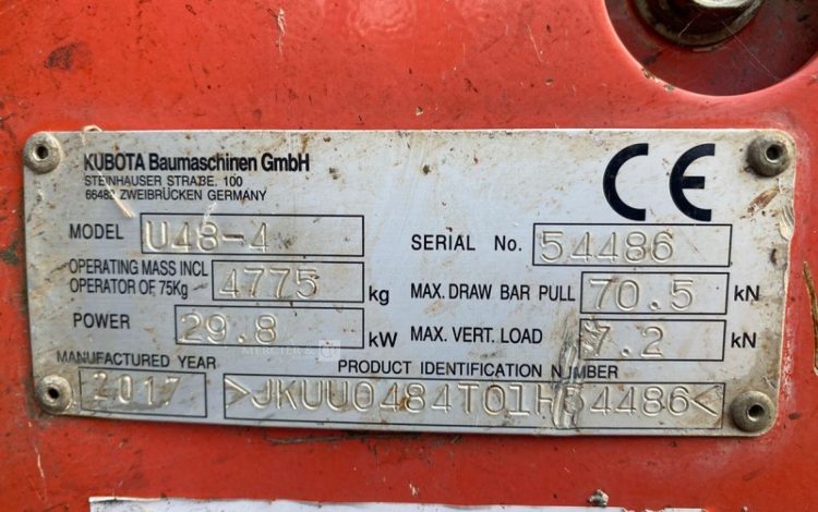 KUBOTA U48-4  PEL747029