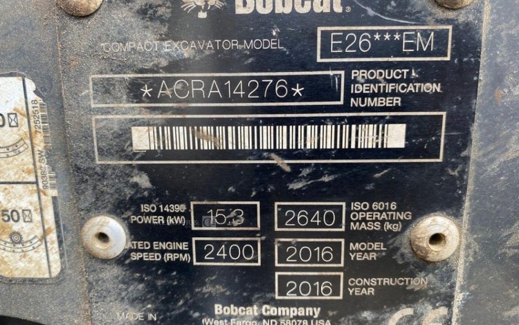BOBCAT E26***EM  PEL010382