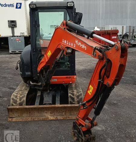KUBOTA MINIPELLE U27-4 HI SUR CHENILLES 2,6T – DIESEL – ANNEE 2022  73603