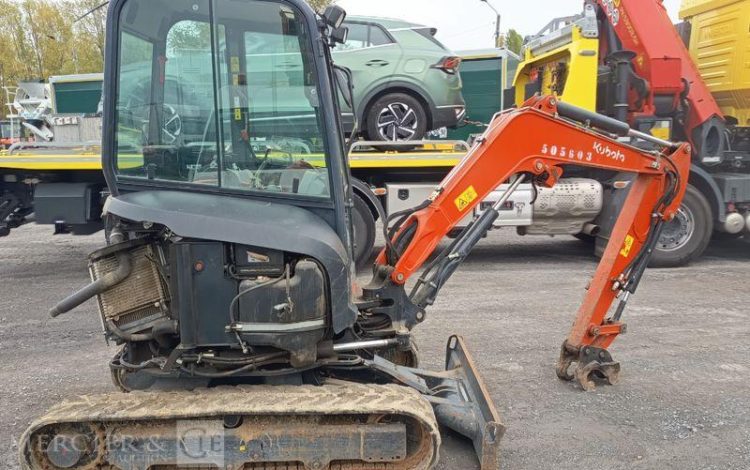 KUBOTA MINIPELLE U27-4 HI SUR CHENILLES 2,6T – DIESEL – ANNEE 2022  73603
