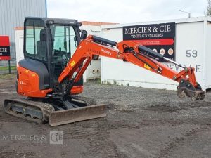 KUBOTA MINIPELLE U27-4 HI SUR CHENILLES DIESEL 2,6 T – 1520 HEURES – ANNEE 2023  77398