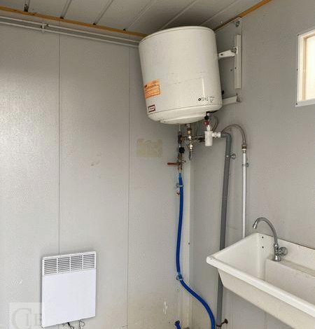 BODARD BUNGALOW SANITAIRE AVEC PASSAGE DE FOURCHES – EQUIPE DOUCHE / AUGE ET WC BLANC BU1010077