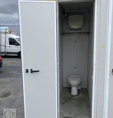 BODARD BUNGALOW SANITAIRE AVEC PASSAGE DE FOURCHES – EQUIPE DOUCHE / AUGE ET WC BLANC BU1010077