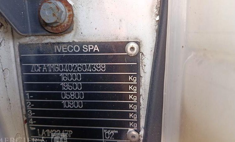 IVECO EUROCARGO 160E22 EEV FRIGO/HAYON -EN DESIGNATION(93)  CN-377-HX