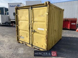 CONTAINEX CONTENAIR 8 PIEDS AVEC PASSAGE DE FOURCHES BLANC CON750240