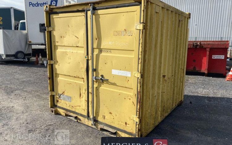 CONTAINEX CONTENAIR 8 PIEDS AVEC PASSAGE DE FOURCHES BLANC CON750240