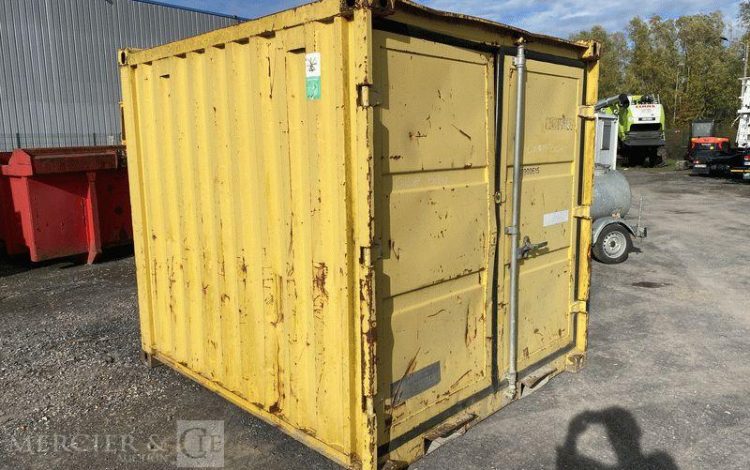 CONTAINEX CONTENAIR 8 PIEDS AVEC PASSAGE DE FOURCHES BLANC CON750240