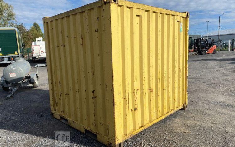 CONTAINEX CONTENAIR 8 PIEDS AVEC PASSAGE DE FOURCHES BLANC CON750240