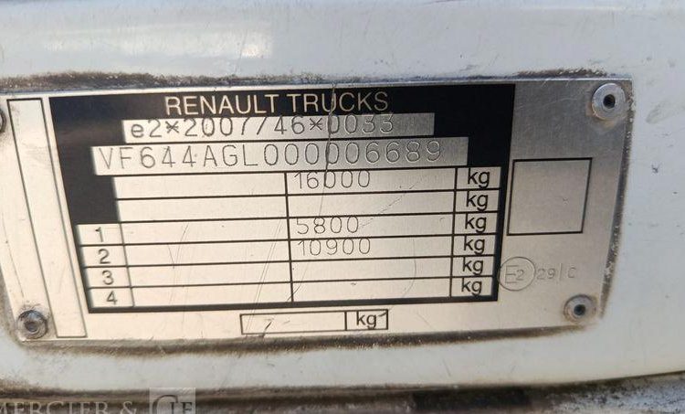 RENAULT 220 DXI FRIGO/HAYON- EN DESIGNATION(93)  CR-388-AZ
