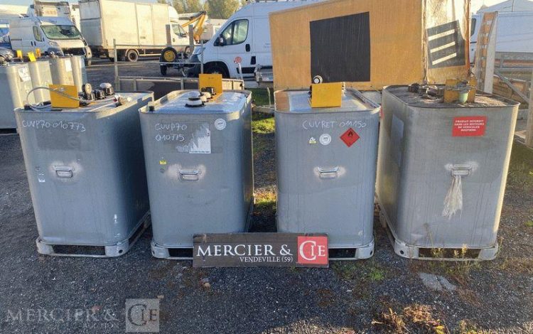 SCHUTZ CUVE FUEL 700L PALETTISABLE BLANC CUV010871