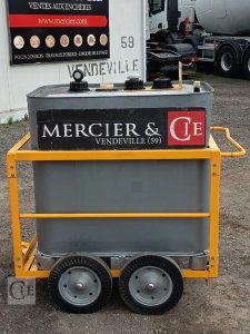 SCHUTZ CUVE A FIOUL 700 LITRES PALETTISABLE SUR CHARIOT ROULANT BLANC CUV011149