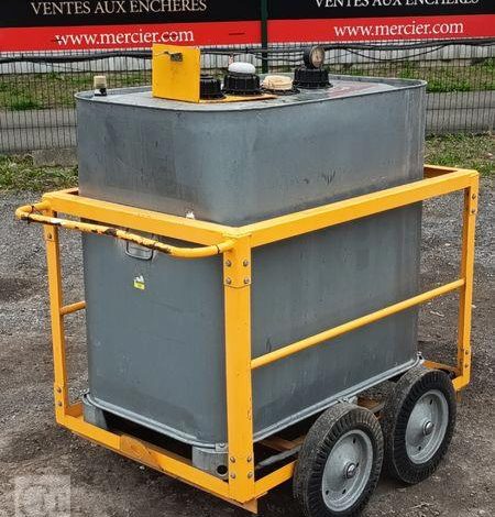 SCHUTZ CUVE A FIOUL 700 LITRES PALETTISABLE SUR CHARIOT ROULANT BLANC CUV011149